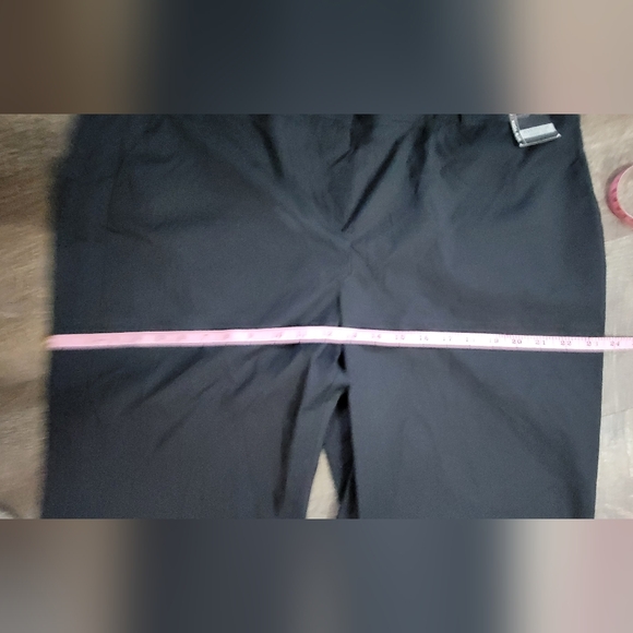 Vintg Y2K New York & Co. 7th Ave. Straight Leg Pant Women's 18 Black Lightweight - Picture 12 of 15